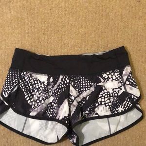 Patterned Lululemon Athletic Shorts